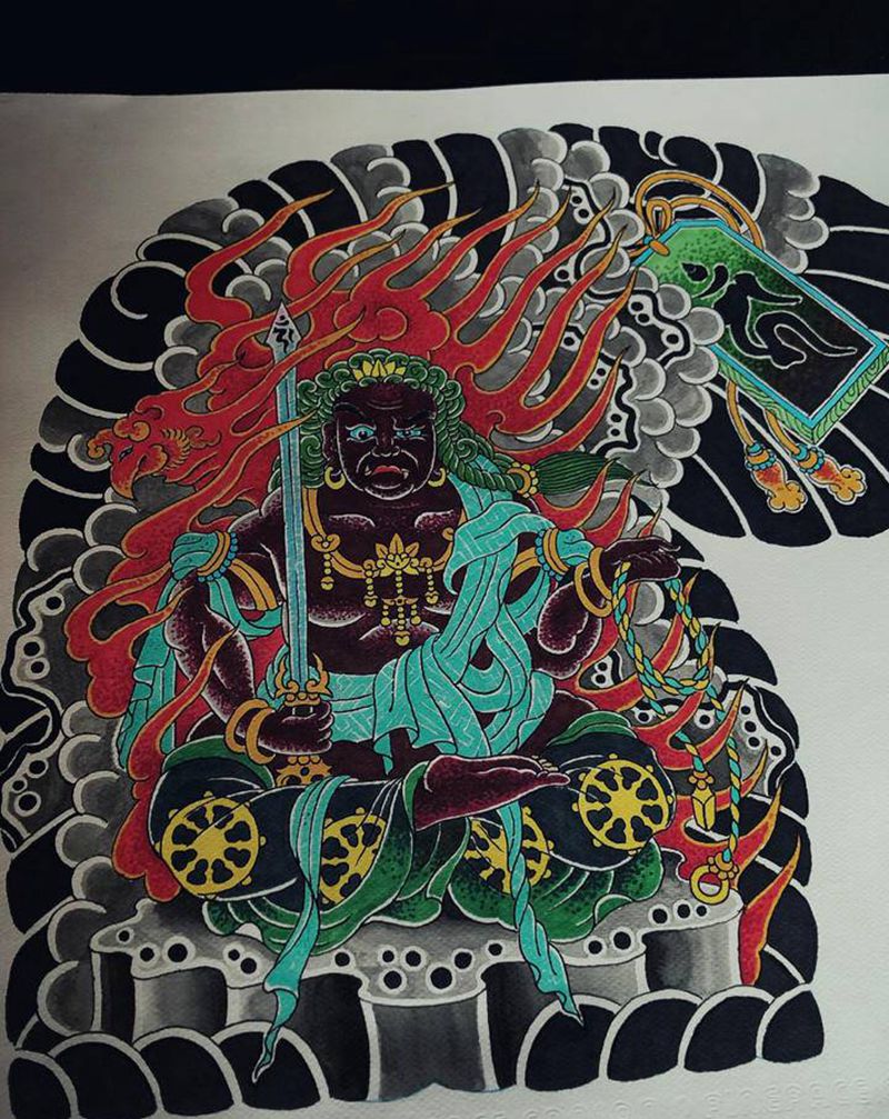 绘稿～纹身图片_老传统纹身图案