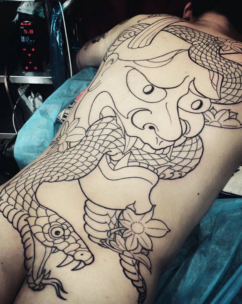 今日四小时进度～纹身图片_老传统纹身图案