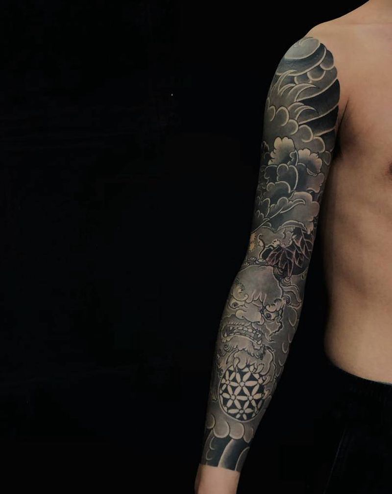 今日工事～纹身图片_老传统纹身图案