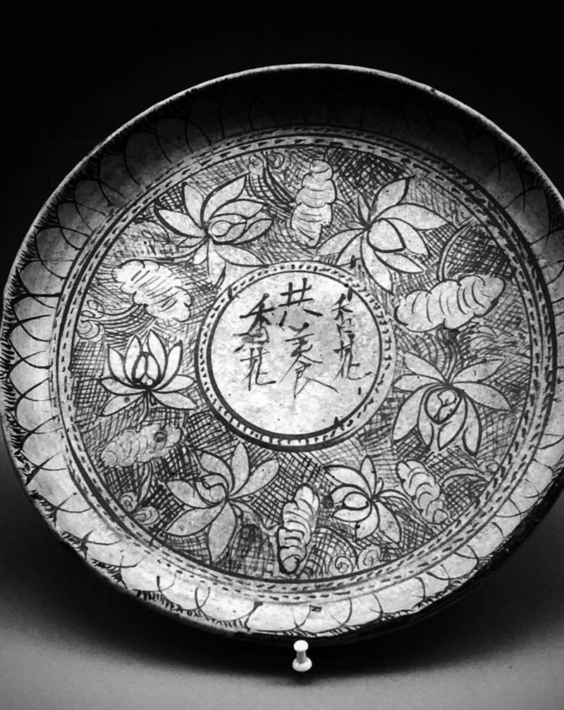 磁 “香花供养”～纹身图片_老传统纹身图案