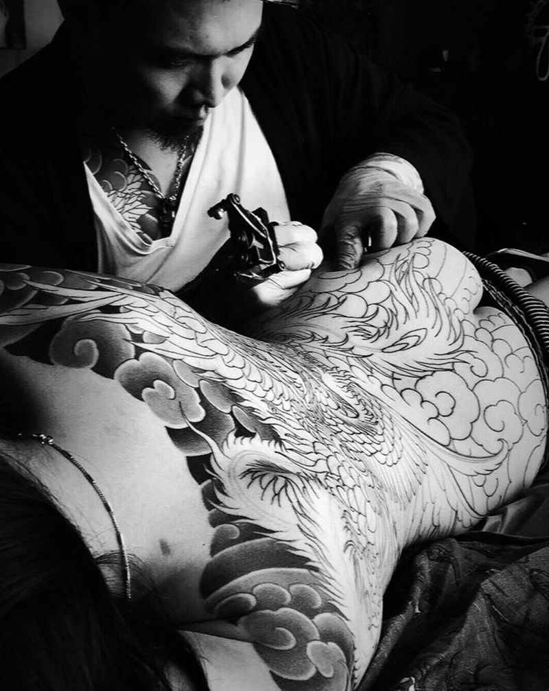 等这次疫情过去 首先要约个刺青纹身图片_老传统纹身图案