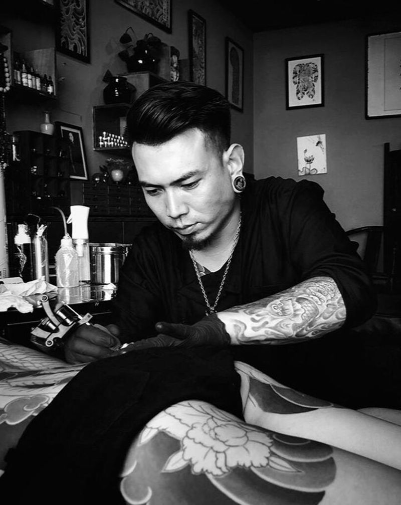 一对一 私约 熟约 对得煮熟了纹身图片_老传统纹身图案