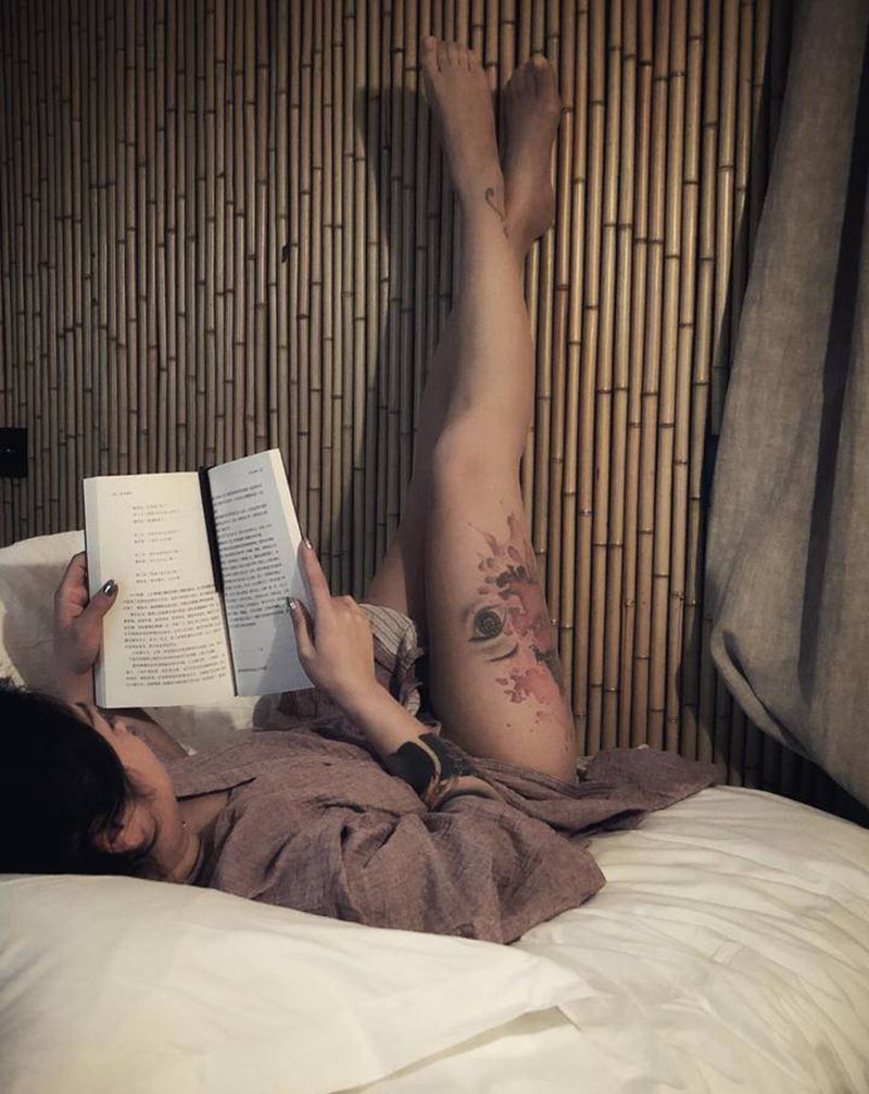 有个喜欢的刺青是不是看书都豪横纹身图片_老传统纹身图案