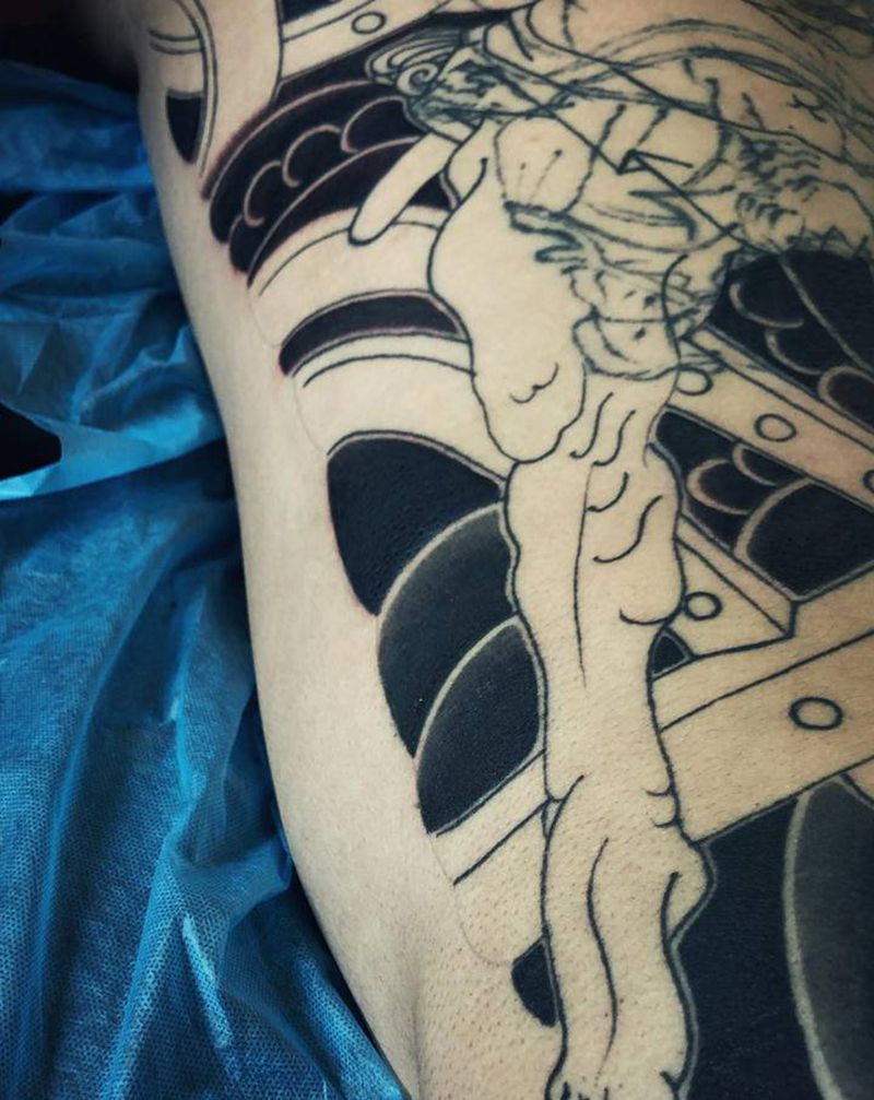 今日进度 强势覆盖～纹身图片_老传统纹身图案