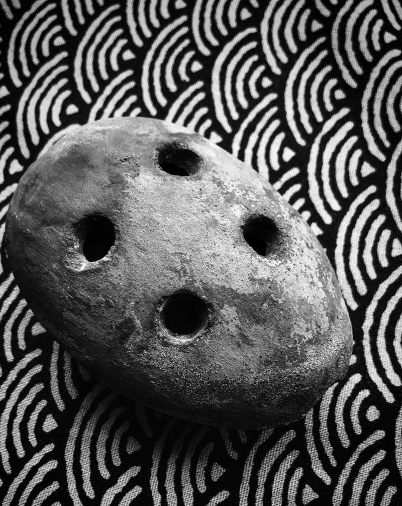 鹅卵 陶埙～纹身图片_老传统纹身图案