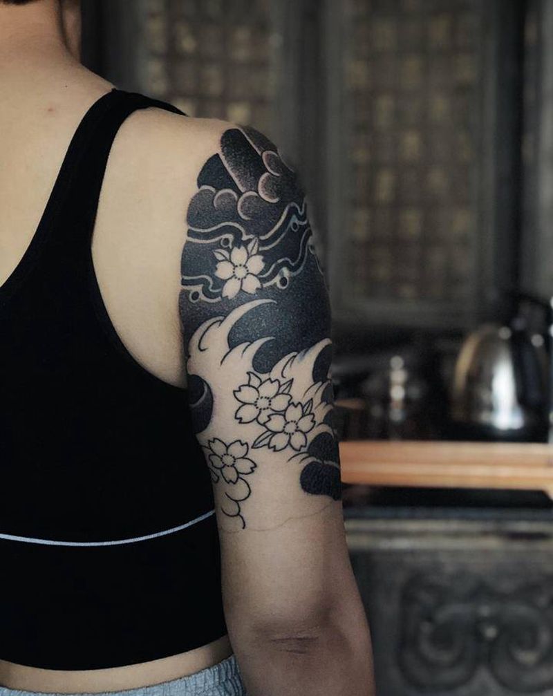 今日进度～纹身图片_老传统纹身图案