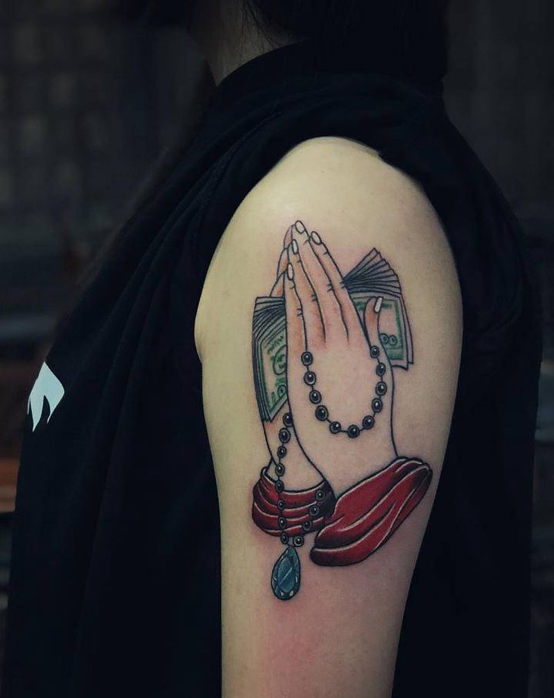 刺艺堂彫茜作品～纹身图片_Old School纹身图案