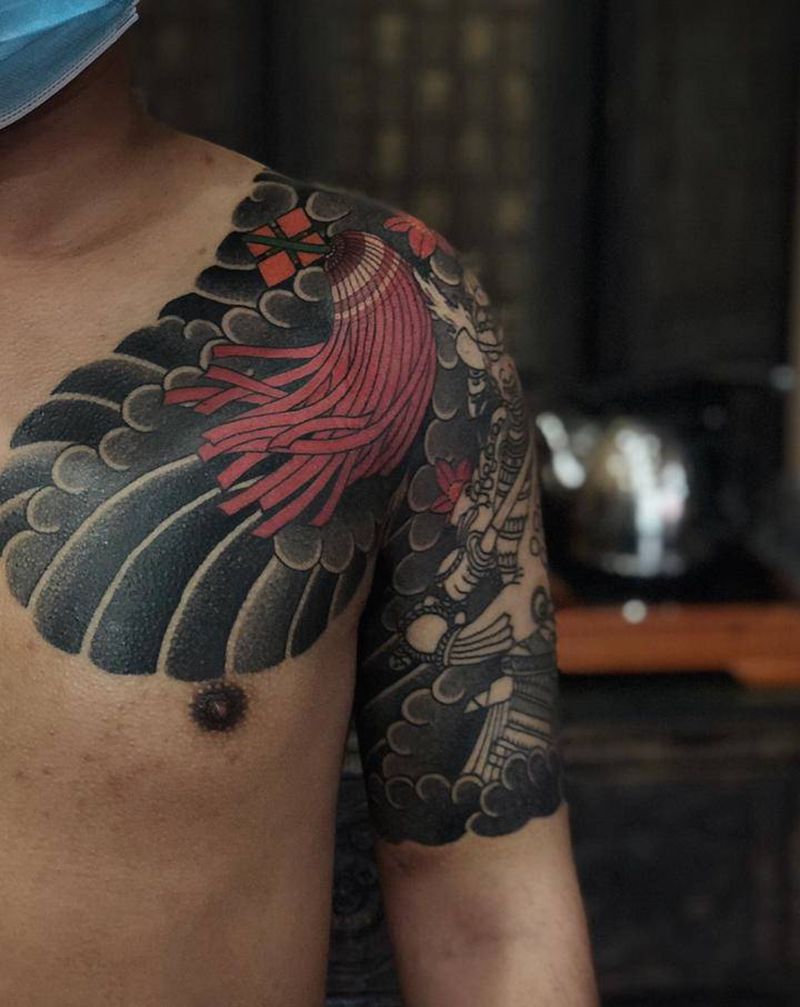 进度～纹身图片_老传统纹身图案