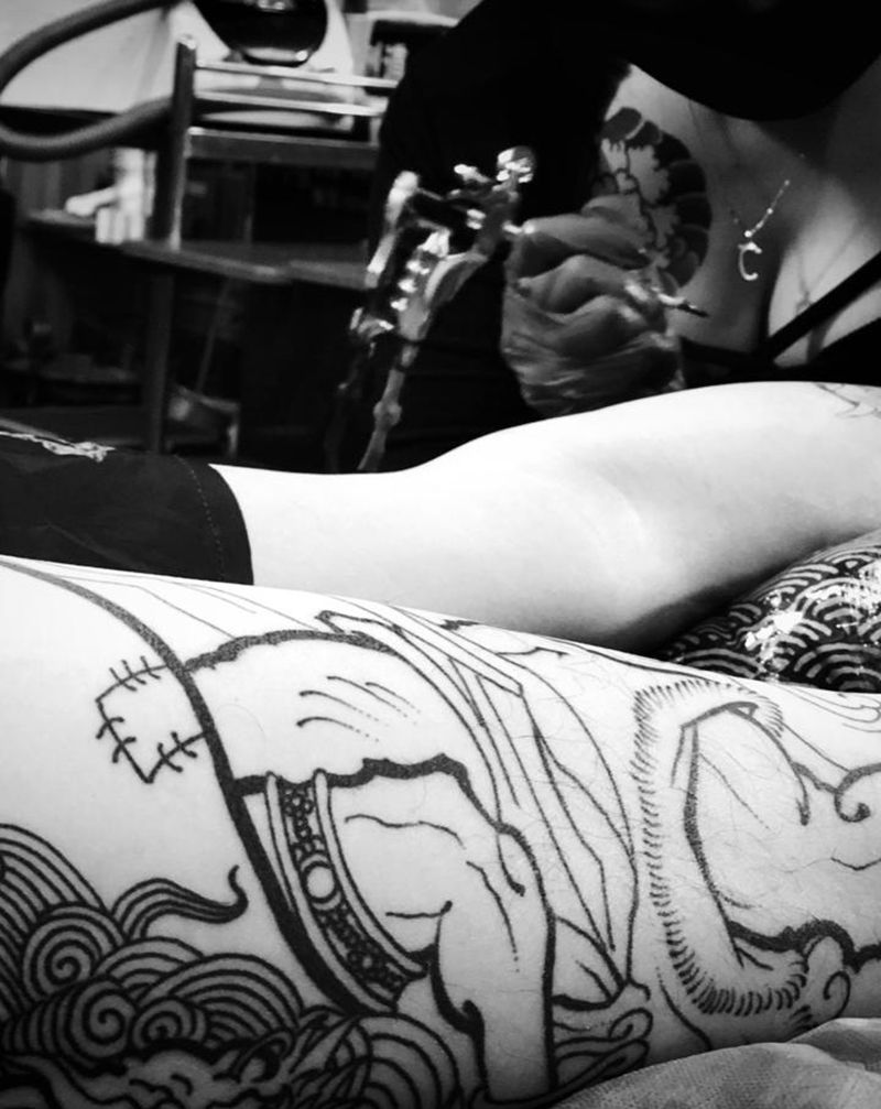 [月亮]～纹身图片_老传统纹身图案