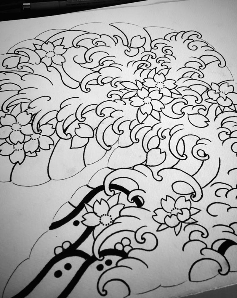 早课～纹身图片_老传统纹身图案