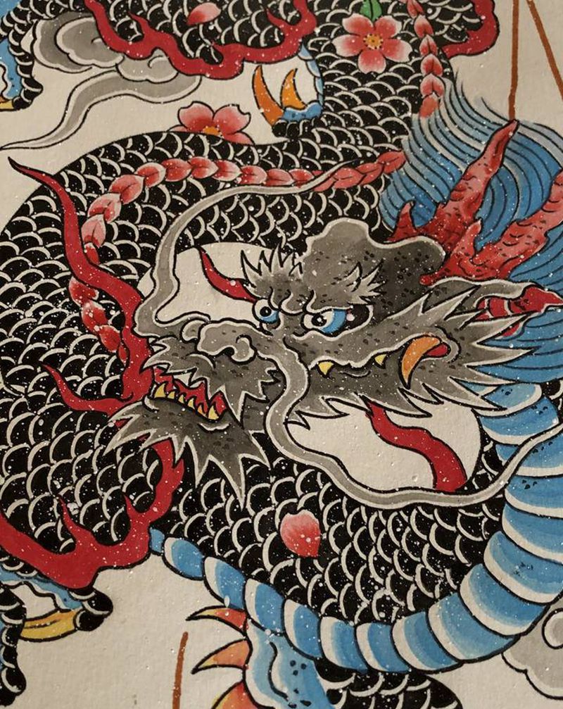 临稿～纹身图片_老传统纹身图案