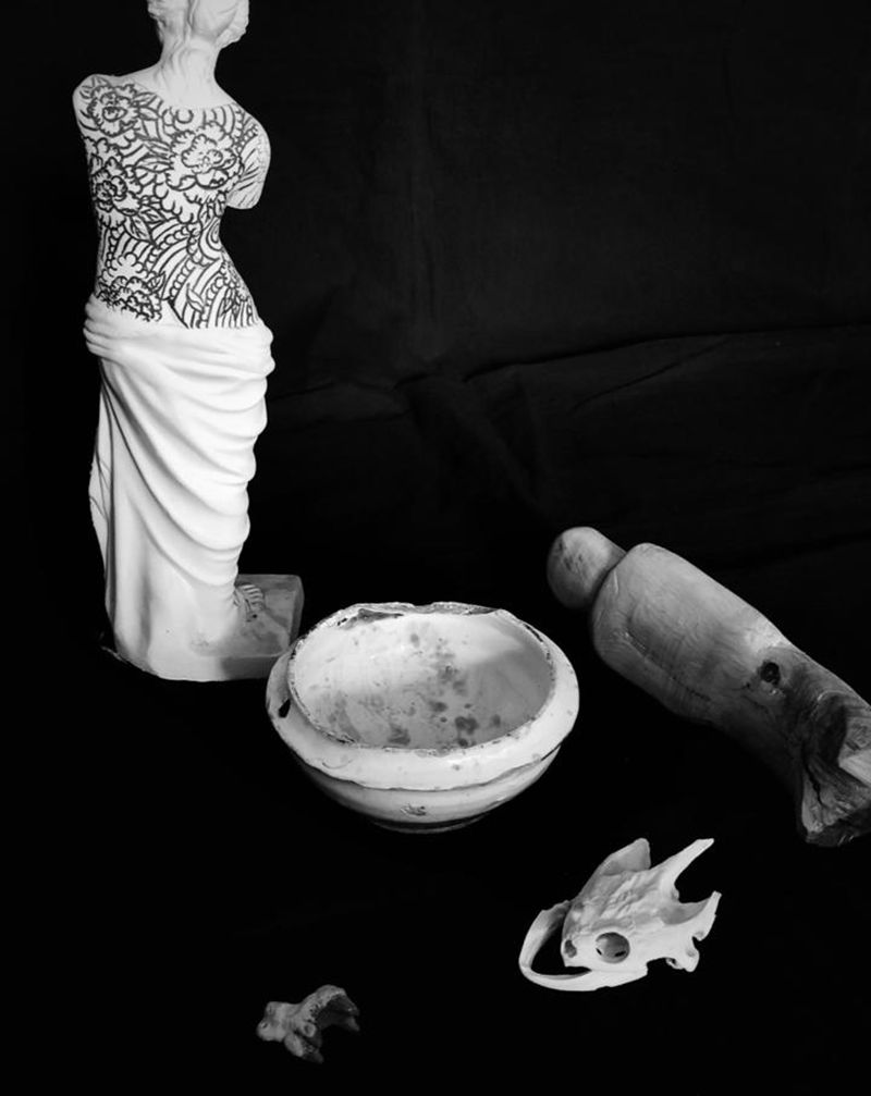 残器～纹身图片_老传统纹身图案