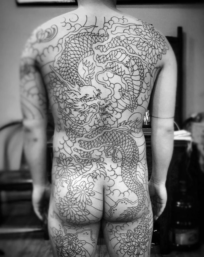 龍繪～纹身图片_老传统纹身图案