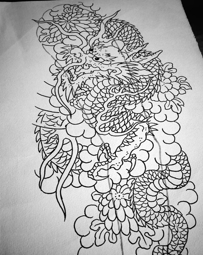 龍繪～纹身图片_老传统纹身图案