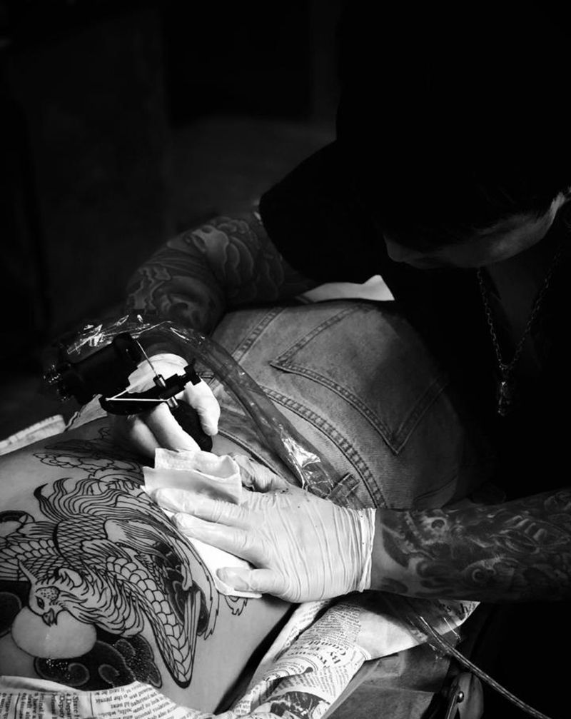 收工～纹身图片_老传统纹身图案