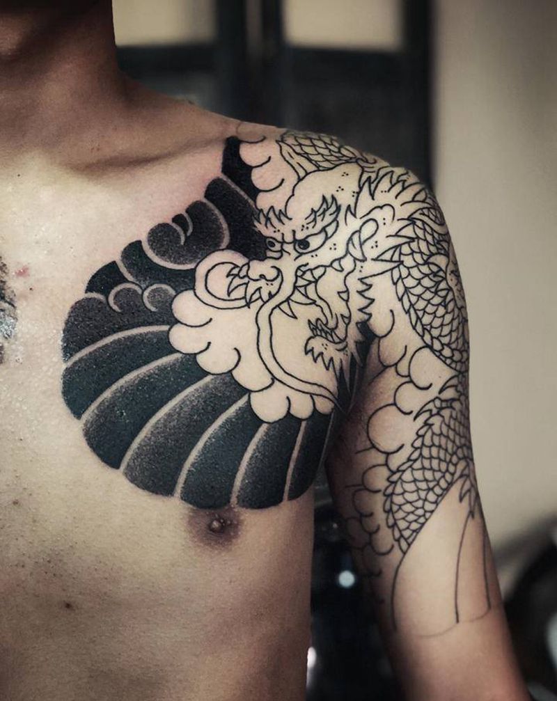 今日入墨～纹身图片_老传统纹身图案