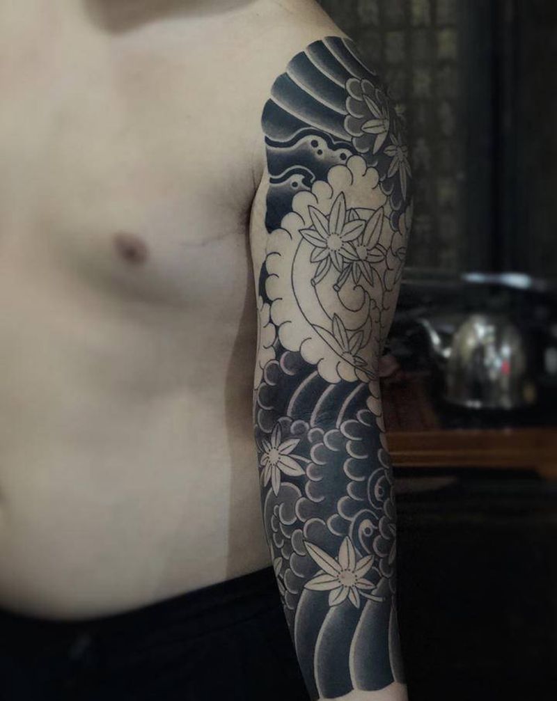 今日入墨 一点青～纹身图片_老传统纹身图案