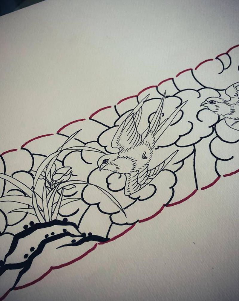 早课 改稿～纹身图片_老传统纹身图案