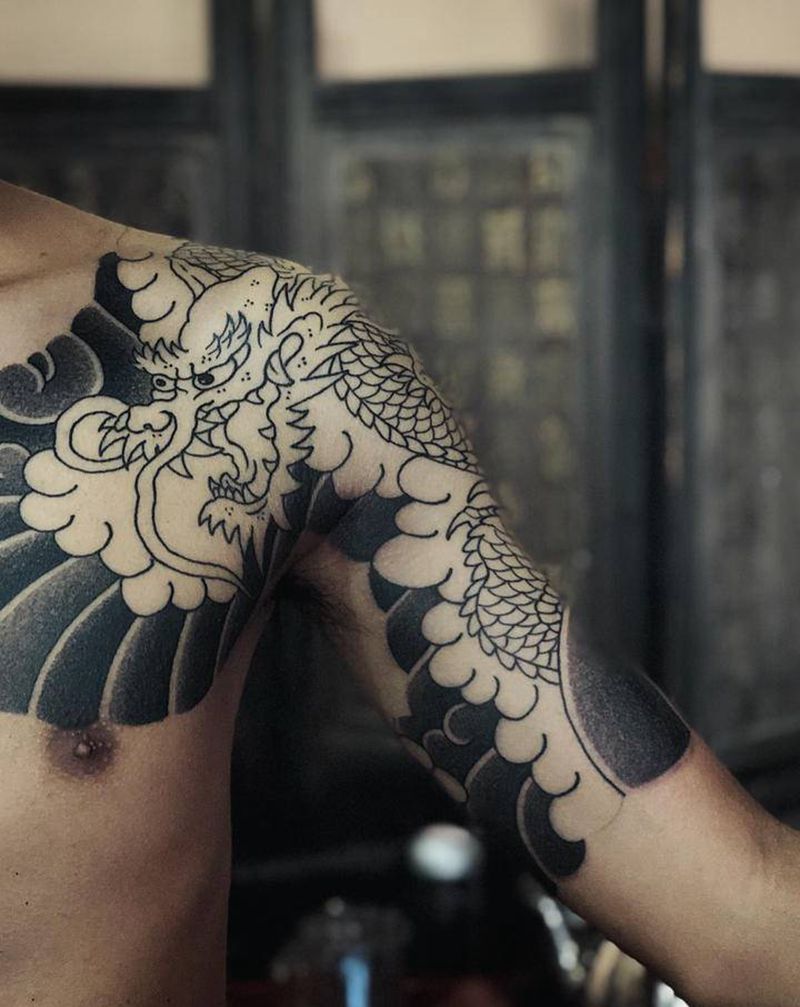 今日入墨～纹身图片_老传统纹身图案