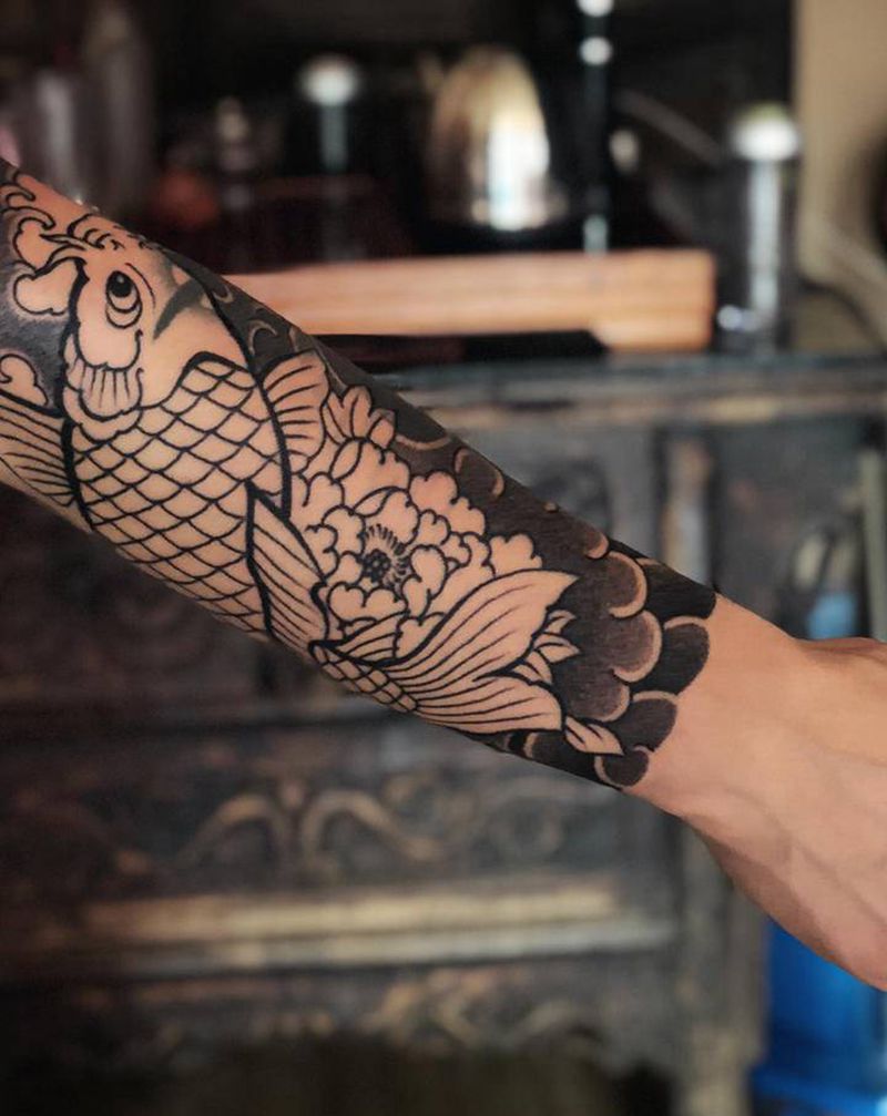 今日入墨 强势覆盖～纹身图片_老传统纹身图案