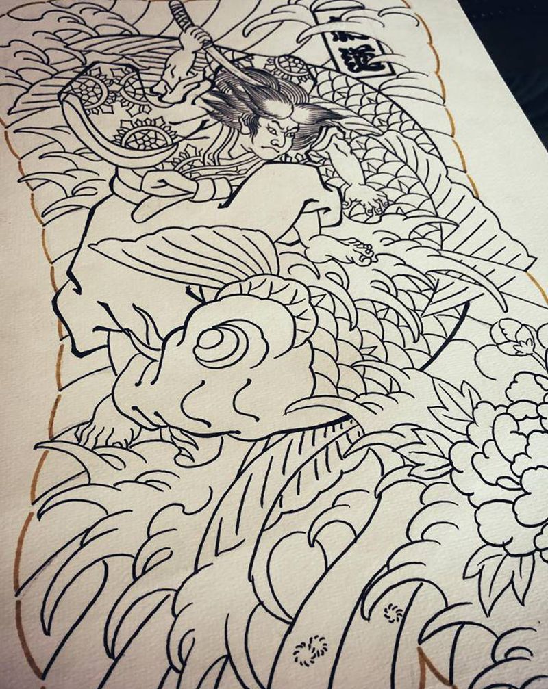 繪稿～纹身图片_老传统纹身图案