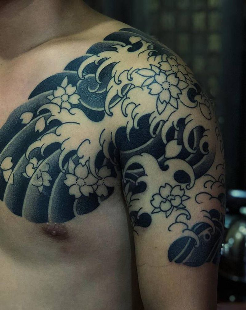 今日入墨～纹身图片_老传统纹身图案