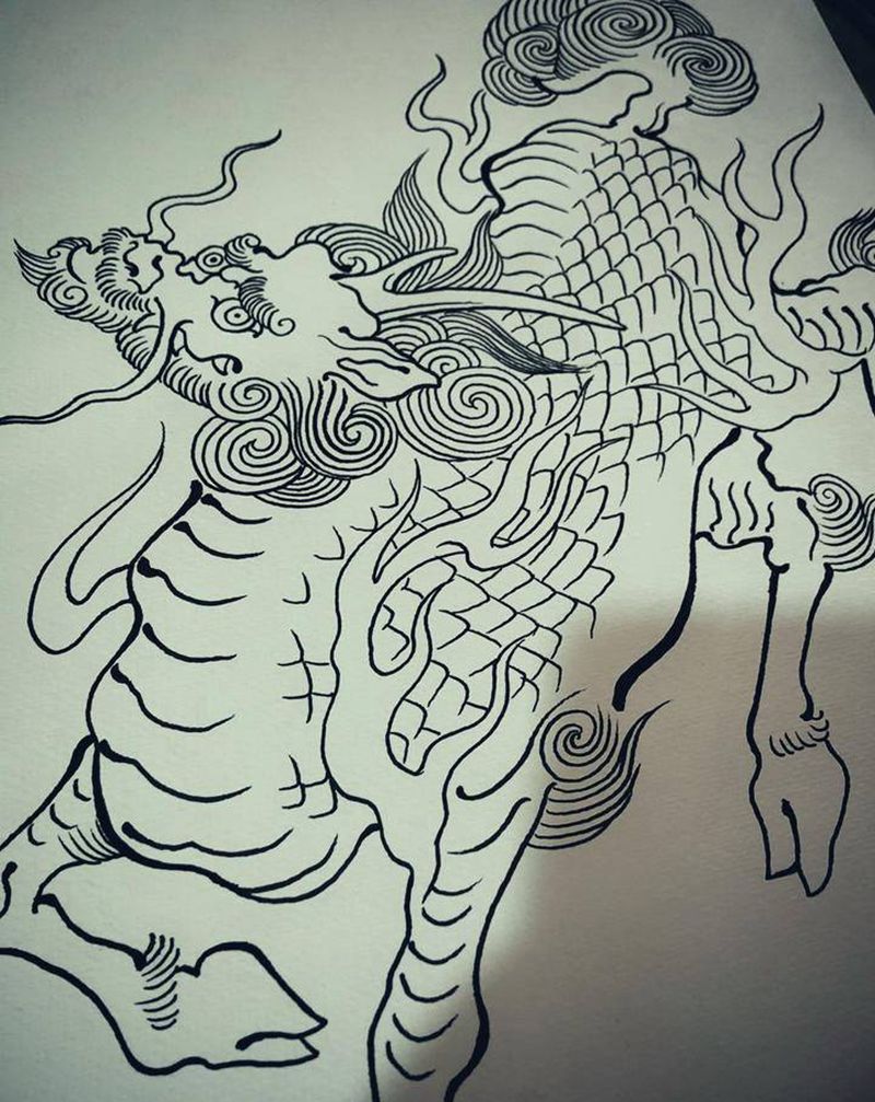 繪稿～纹身图片_老传统纹身图案