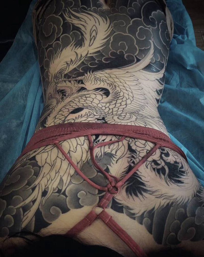 七月 气爽 心净 体清～纹身图片_老传统纹身图案