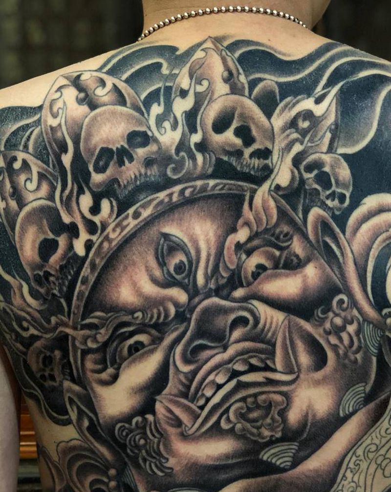 修改进度～纹身图片_老传统纹身图案