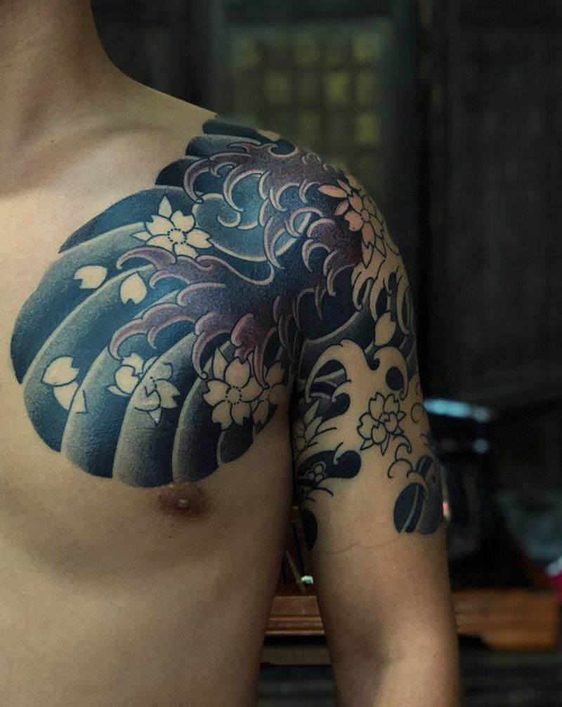 今日进度～纹身图片_老传统纹身图案