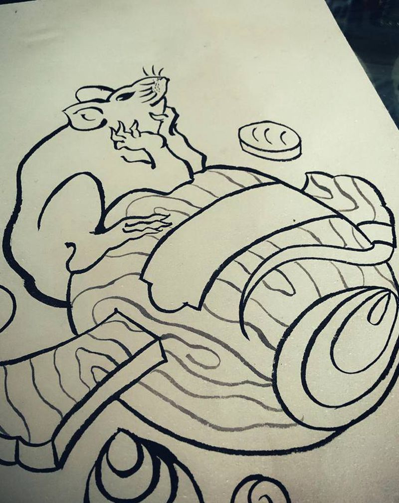 习作～纹身图片_老传统纹身图案