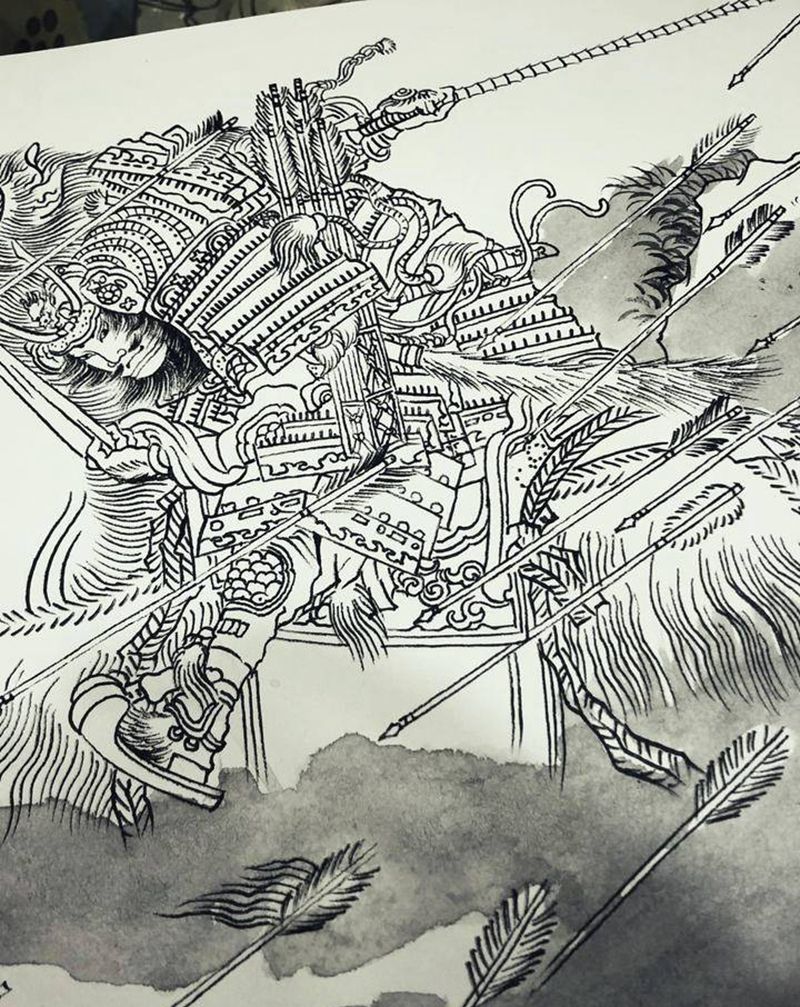 习作～纹身图片_老传统纹身图案