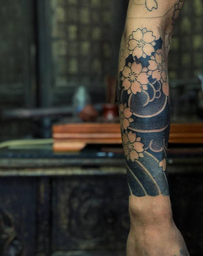 进度～纹身图片_老传统纹身图案