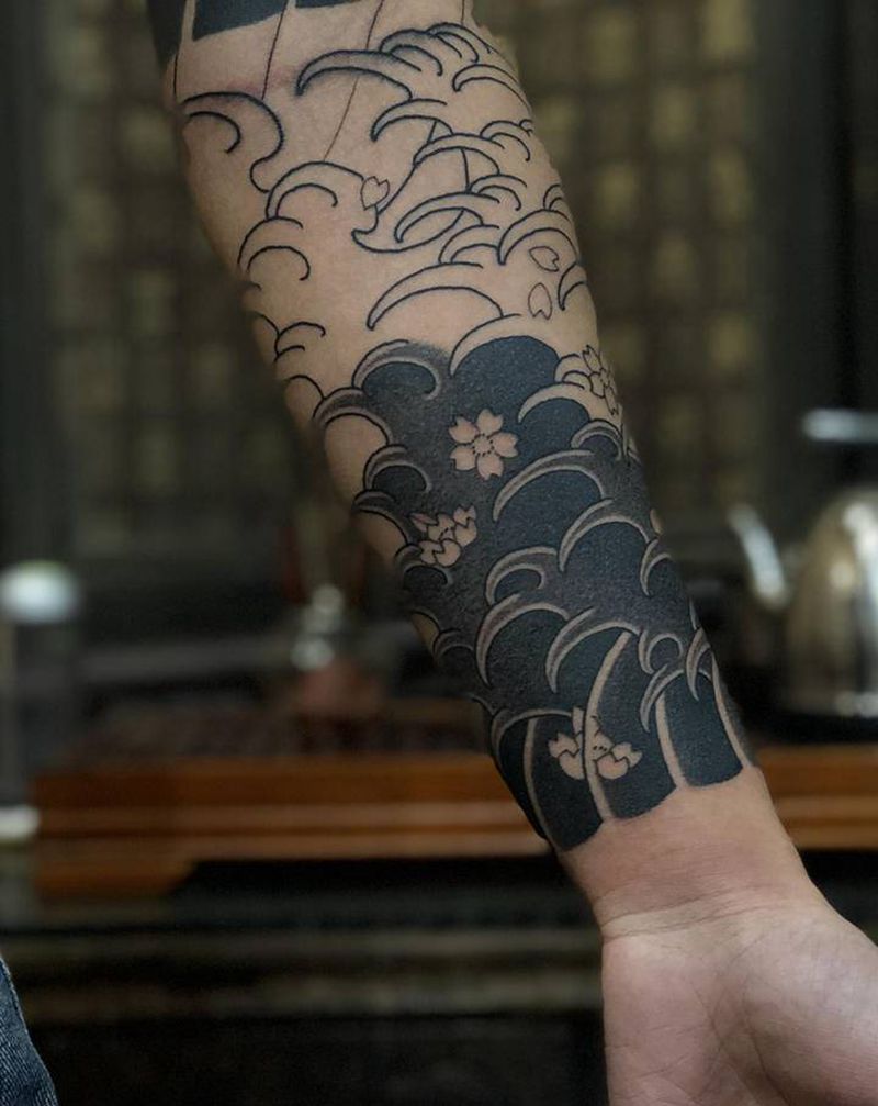 进度～纹身图片_老传统纹身图案