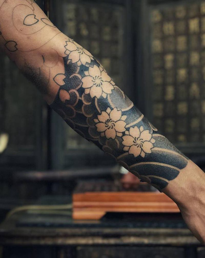 进度～纹身图片_老传统纹身图案