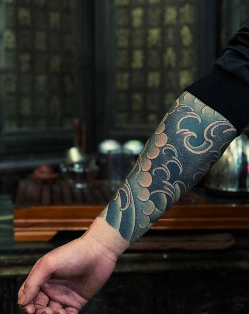 进度～纹身图片_老传统纹身图案