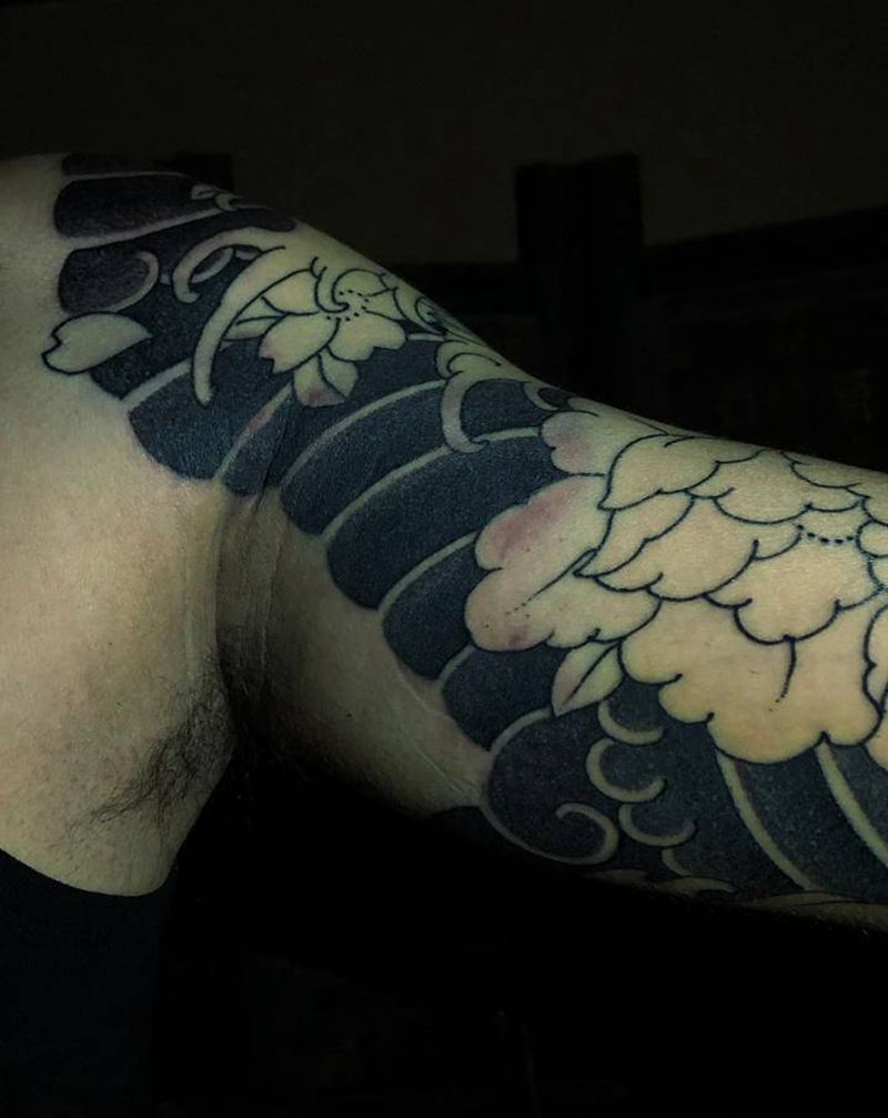 今儿这雾打的 估计是用力过猛了纹身图片_老传统纹身图案