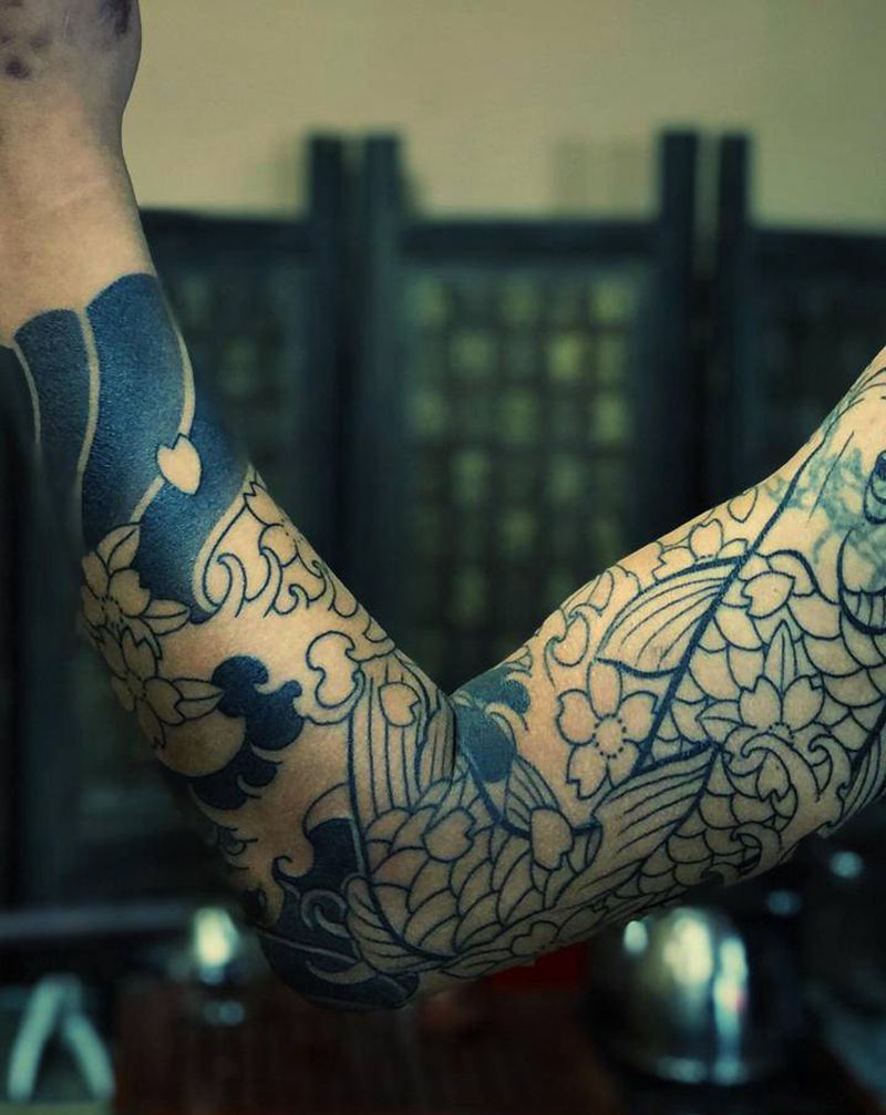 进度～纹身图片_老传统纹身图案