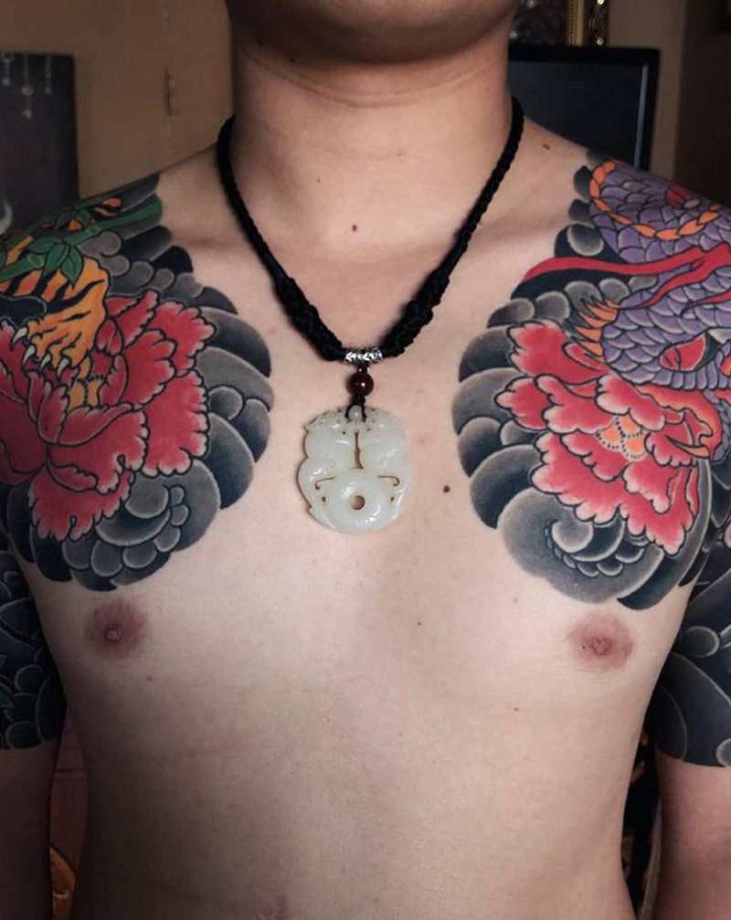 时间证明 还是传统耐看～[机智纹身图片_老传统纹身图案