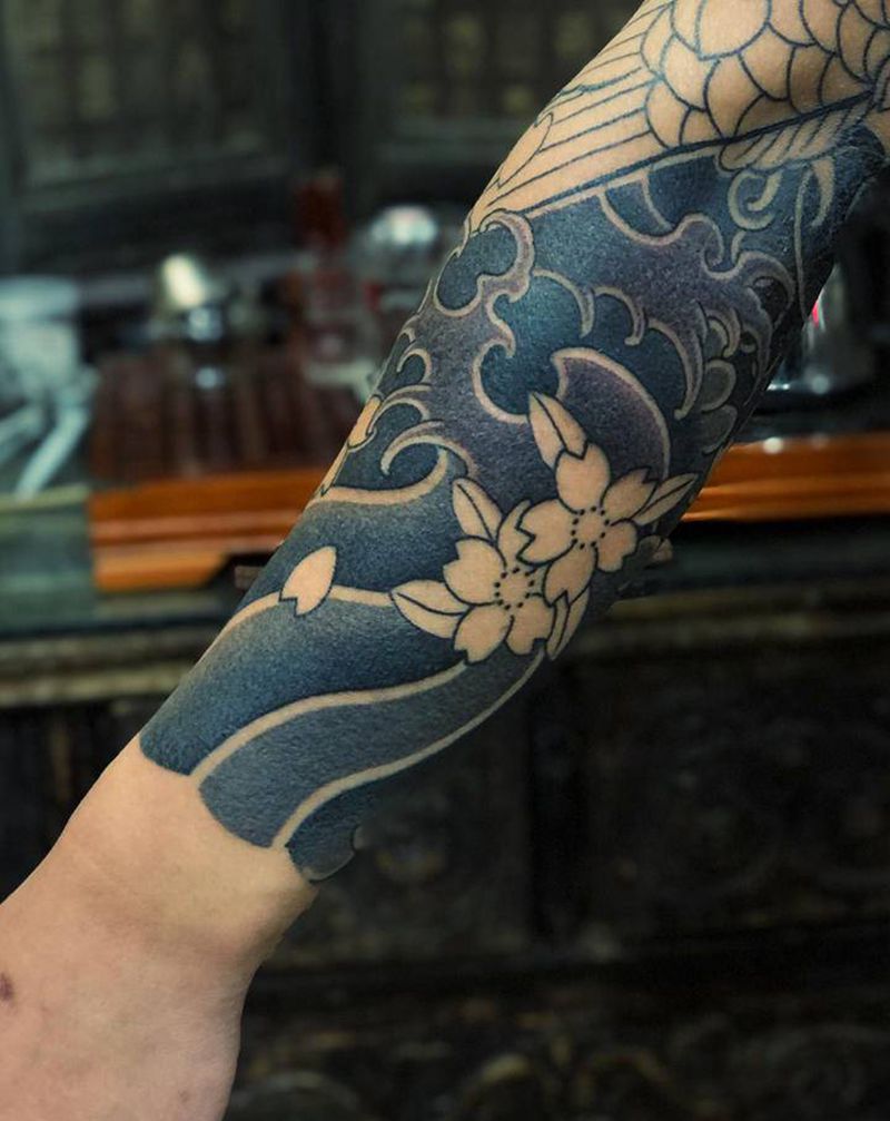 传統紗雾进度～纹身图片_老传统纹身图案