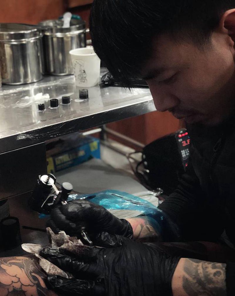 传统花臂～纹身图片_老传统纹身图案