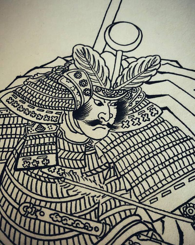 武士繪~纹身图片_老传统纹身图案