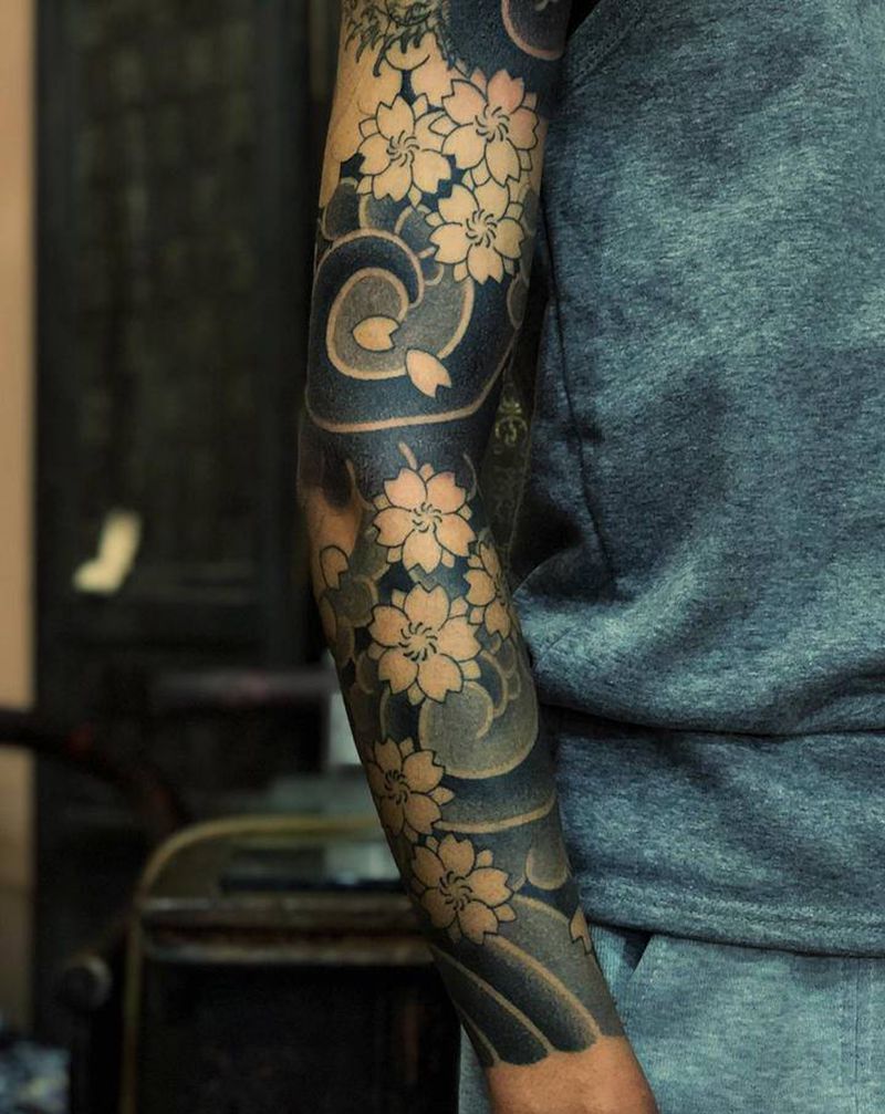 入墨进度~纹身图片_老传统纹身图案