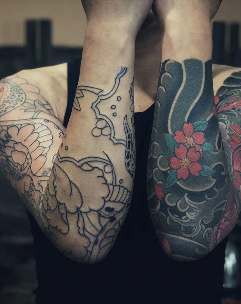 今日入墨～纹身图片_老传统纹身图案