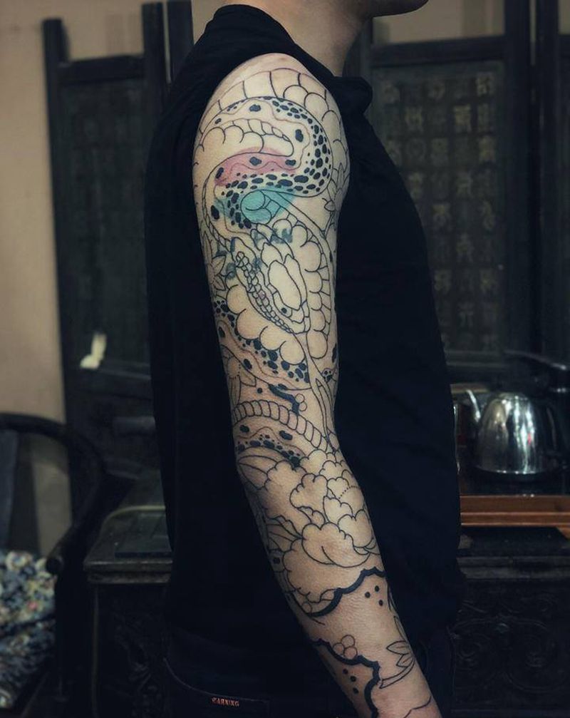 今日入墨～纹身图片_老传统纹身图案