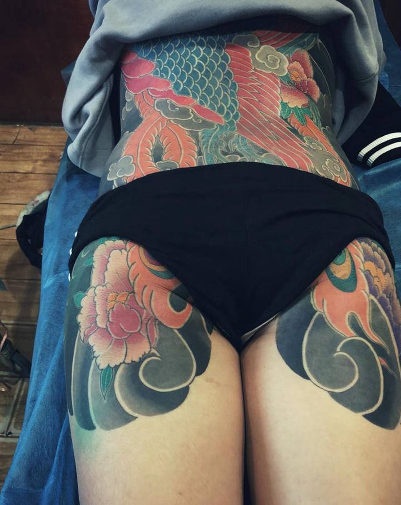 今日工事 一点彩～纹身图片_老传统纹身图案