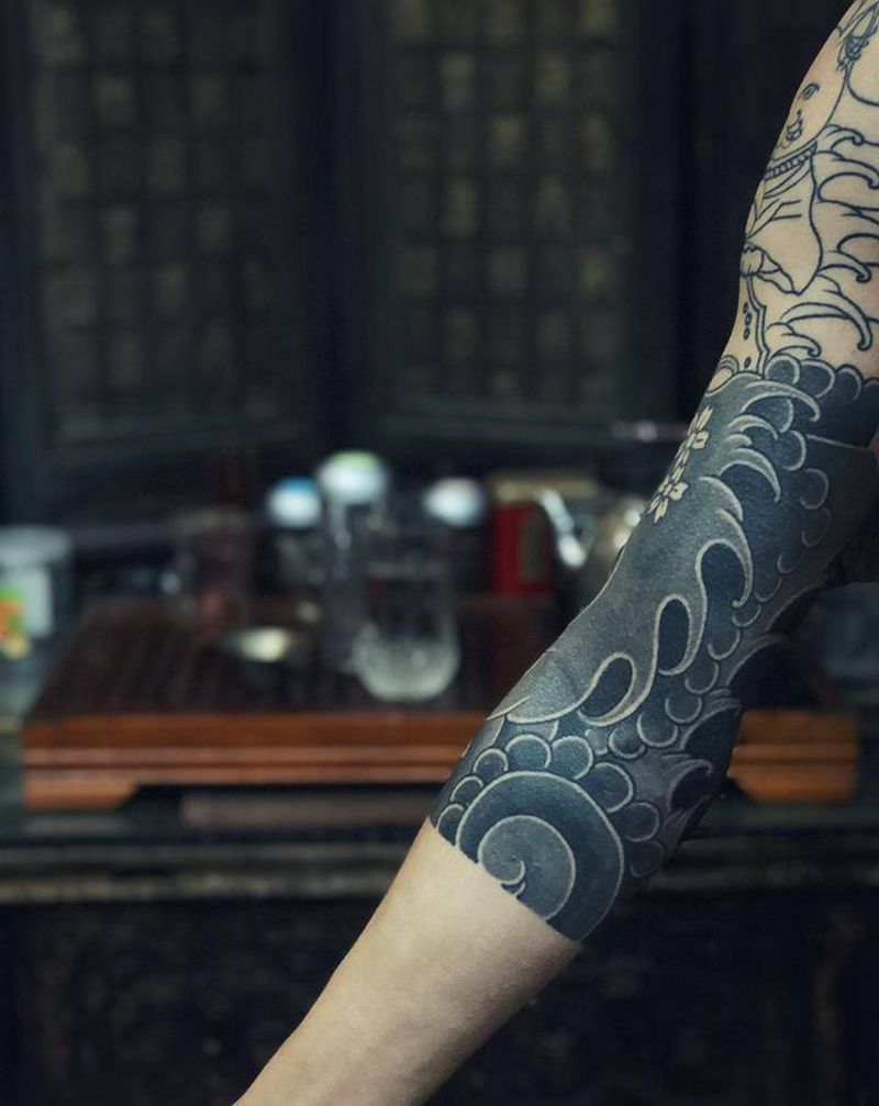 进度～纹身图片_老传统纹身图案