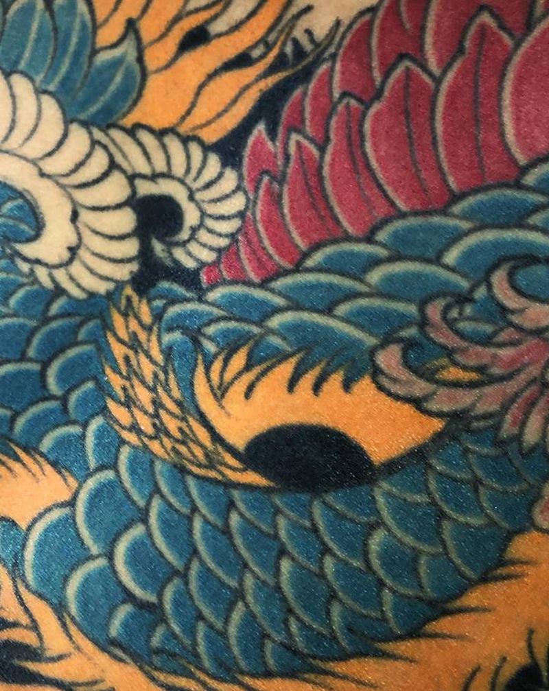 恢复后漏出本色～i纹身图片_老传统纹身图案