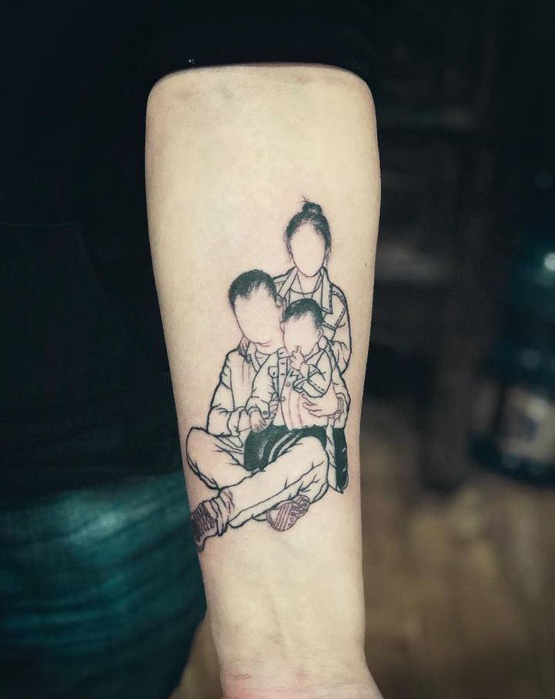 满满当当的幸福～纹身图片_老传统纹身图案