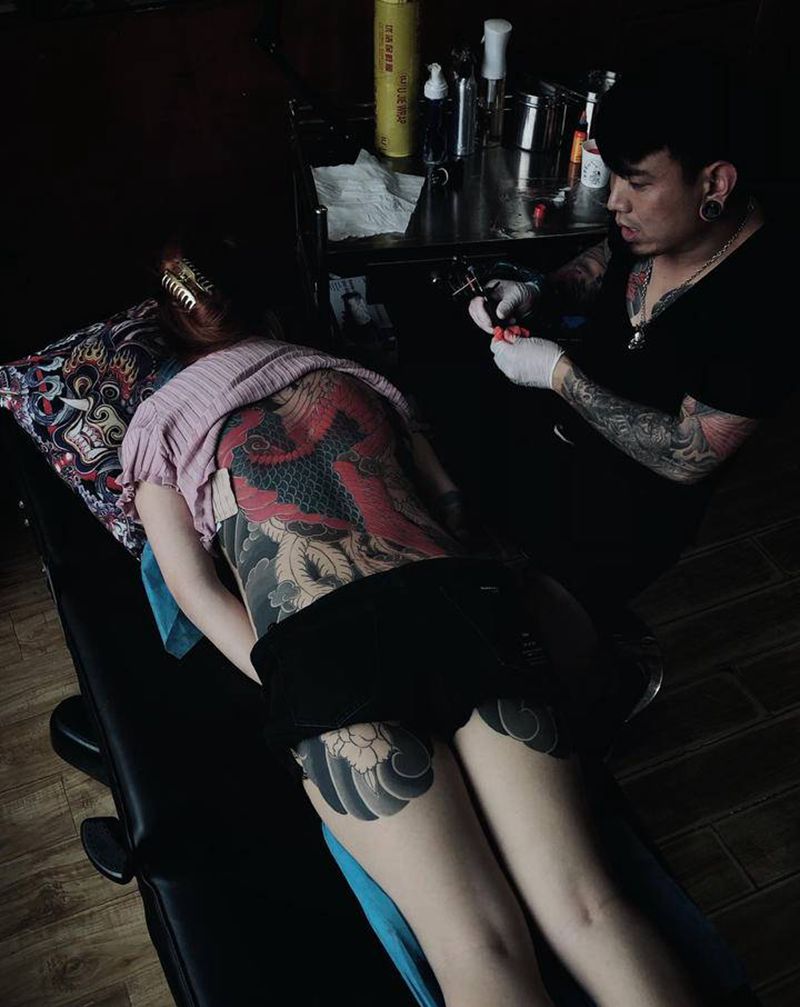 开心入墨～纹身图片_老传统纹身图案